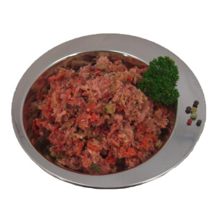 Lammfleisch Mahlzeit gewolft 500 g BARF Frostfutter