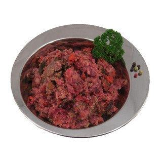 Wildfleisch- Mahlzeit mit Gemüse, Kräutern und Reis 500 g