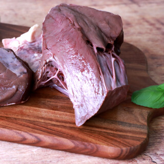 Rinderherz im Stück 1000 g BARF Frostfutter