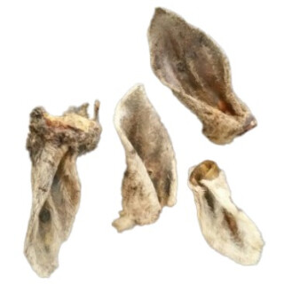 Lammohren mit Fell 150 g getrocknet