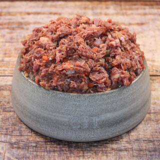 Pferd Hüttenmenü gewolft 1kg BARF Frostfutter