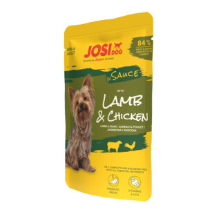 JosiDog Mini - Lamb & Chicken in Sauce 24 x 100 g
