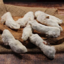 Kaninchenläufe mit Fell getrocknet