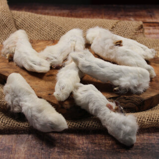 Kaninchenläufe mit Fell 5 kg getrocknet 