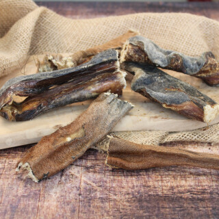 Pferdekopfhaut mit Fell 250 g getrocknet 