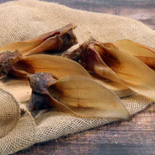 Pferdeohren natur 10 Stück getrocknet