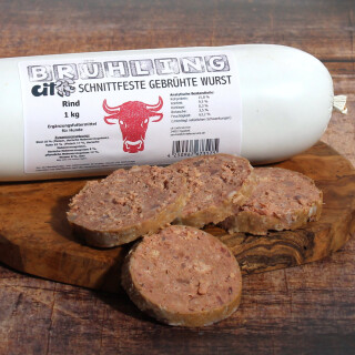 Brühling Rind 1 kg schnittfeste gebrühte Wurst 