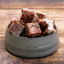 Ochsenfleisch in Würfeln 1 kg BARF Frostfutter