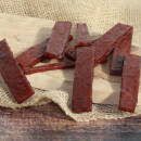 Kaninchenfleisch in Streifen getrocknet