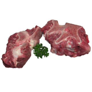 Rinder Halsknochen in Stücken 5 kg BARF Frostfutter