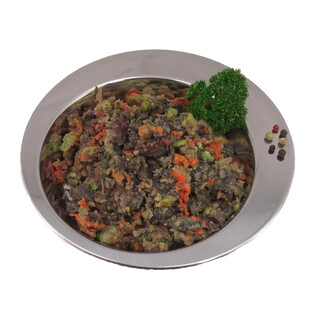 Rinderpansen Mahlzeit mit Gemüse, Kräutern und Reis 500 g